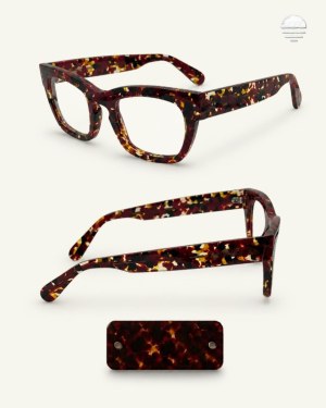 LOT DE LUNETTES FRANÇAISES - acetate recyclé - 4 modèles