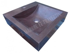Andésite Bordeaux Évier 40x50 cm