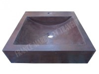 Andésite Bordeaux Évier 40x50 cm