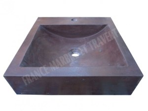 Andésite Bordeaux Évier 40x50 cm