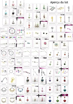 Lot Bijoux piercings neufs