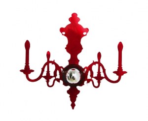 Applique baroque Rouge