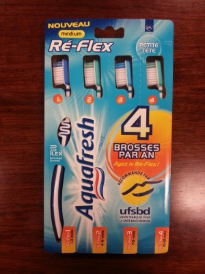 Brosse à dents Re-Flex mediumap blister de 4