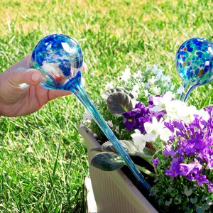 SHOP-STORY - AQUA LOON - Lot de 2 Ballons d’Arrosage Automatique pour vos Plantes en Pot