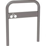 Arceau appui cycle avec signalÃ©tique