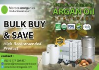 100% pure and certified organic Argan Oil in Bulk