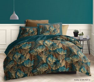 Fabricant de linge de maison Parure Housse de couette + 2 taies d'oreiller 100%coton