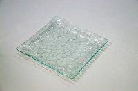 ASSIETTE CARRE VERRE