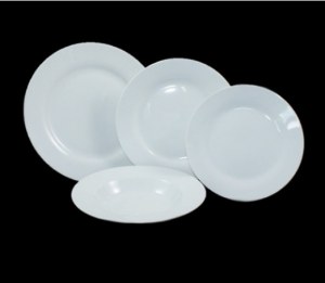 Assiette plate ronde porcelaine 27cm