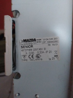 Pavé luminaire ferromagnétique encastrable MAZDA SENIOR 60x60