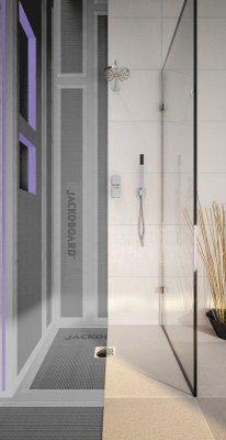 RECEVEUR DE DOUCHE A CARRELER CENTRE 90X90 JACKON JACKOBOARD AQUA 4512087