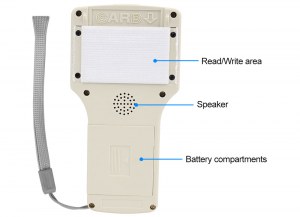 Copieur RFID 125KHz avec 10 fréquences anglaises, lecteur NFC de porte-clés doté d'un...