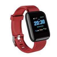 Montre connectee Sport etanche-Rouge