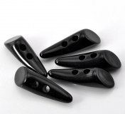 Couture Mercerie - Lot de 2 Boutons Toggle - Bouton Corne en Résine