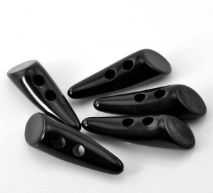 Couture Mercerie - Lot de 2 Boutons Toggle - Bouton Corne en Résine