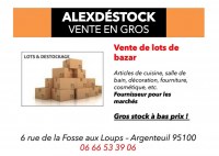 Vente en gros de lots de bazar - prix imbattable