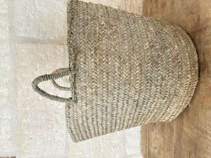 Lot de panier fait main en palme - 3 dimensions différentes