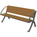 Banc acier et stratifiÃ© compact Carnac