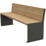 Banc acier et bois Kub