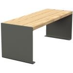 Banquette acier et bois Kub