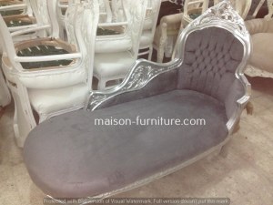 Chaise Longue Baroque Francais - reproduction de meubles antique francais en gros