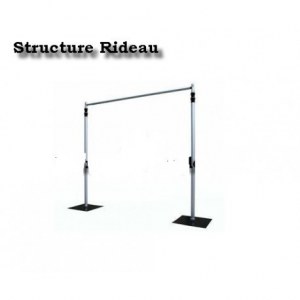 Barre téléscopique pour rideaux deco mariage