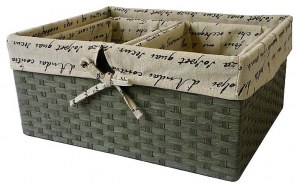 SET DE 3 PANIERS TRESSES RECTANGULAIRES