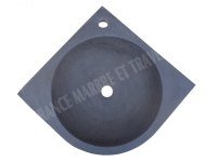 Basalte Noir Lave Main Angle 40x40 cm