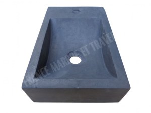 Basalte Noir Lave Main Rectangulaire 26x40 cm