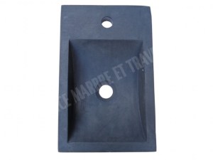 Basalte Noir Lave Main Rectangulaire 26x40 cm