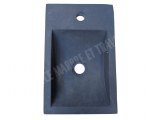 Basalte Noir Lave Main Rectangulaire 26x40 cm