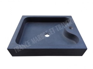 Basalte Noir Evier 50x40 cm