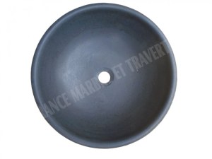 Basalte Noir Vasque Modéle Bol Arrondi