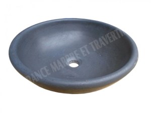 Basalte Noir Vasque Modéle Bol Arrondi