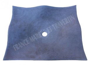 Basalte Noir Vasque 50x40 cm Feuille
