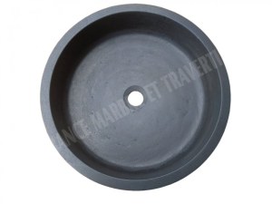 Basalte Noir Vasque Modéle Cylindre Plat
