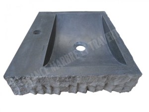 Basalte Noir Evier 48x40 cm Éclate