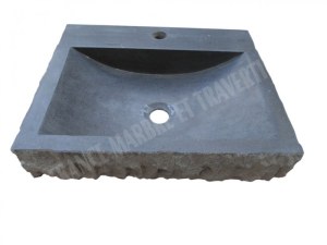 Basalte Noir Evier 48x40 cm Éclate