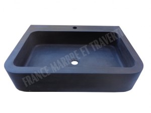 Basalte Noir Evier Cuisine 70x50 cm