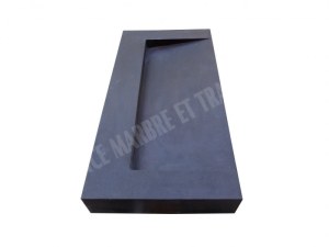 Basalte Noir Évier Design 100x50 cm