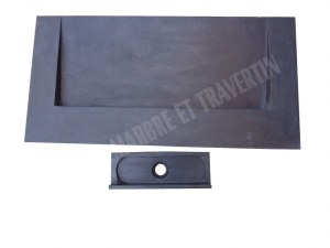 Basalte Noir Évier Design 100x50 cm