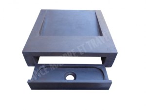 Basalte Noir Vasque Design 50x50 cm