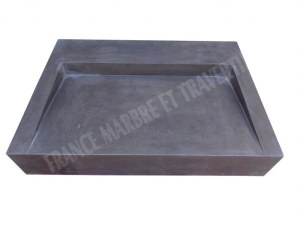 Basalte Noir Évier Design 70x50 cm