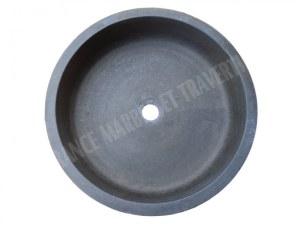 Basalte Noir Vasque Modéle Grande Plat Cylindre