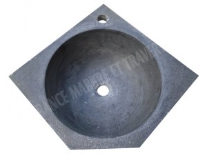 Basalte Noir Lave Main Pentagone