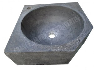 Basalte Noir Lave Main Pentagone