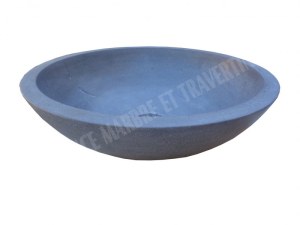 Basalte Noir Vasque Modéle Bol Droit