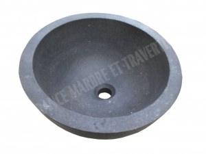 Basalte Noir Vasque Modéle Bol Coupé