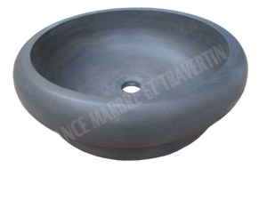 Basalte Noir Vasque Modéle Champignon