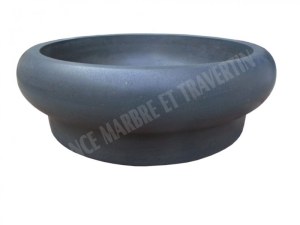 Basalte Noir Vasque Modéle Champignon